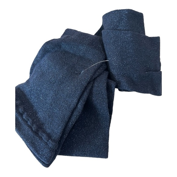 Crewcuts J.Crew Girls Blue Sparkle HELLO Monster Tights Size M/L  NEW - Picture 4 of 9